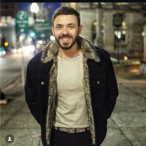 corduroy fur trucker jacket in excellent condition!!!!